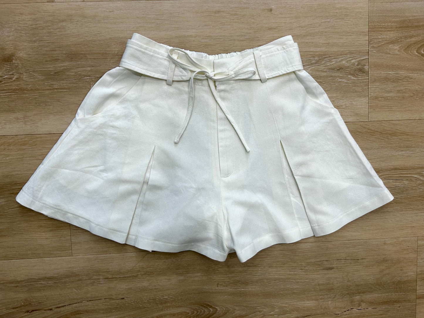 White Linen Skort