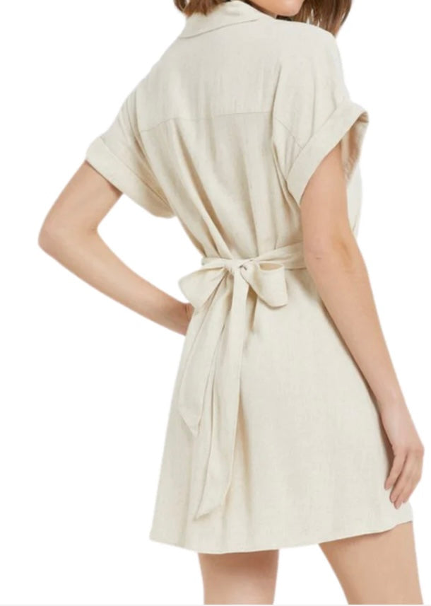 Linen Belted Dress