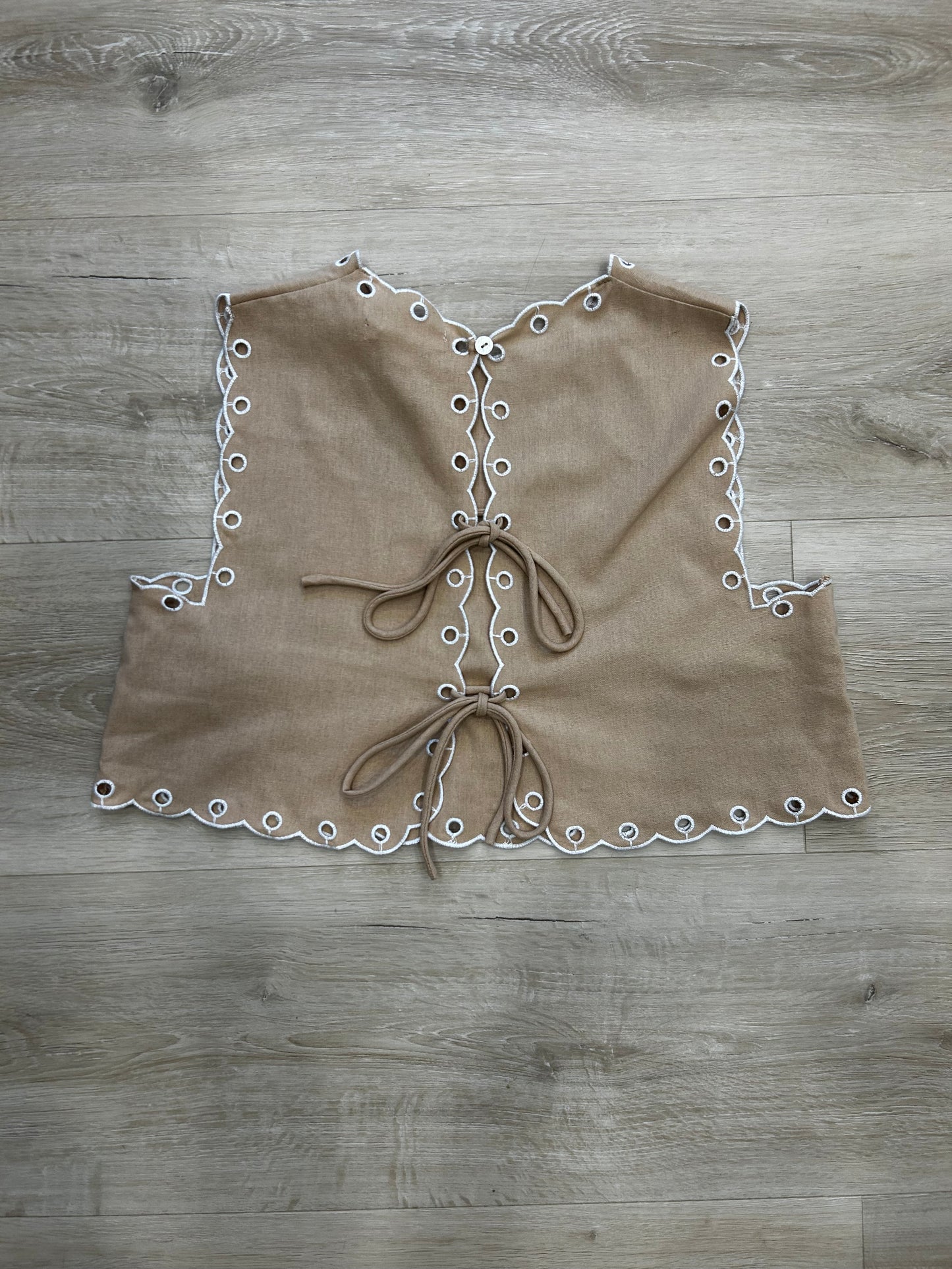 Eyelet Hem Top