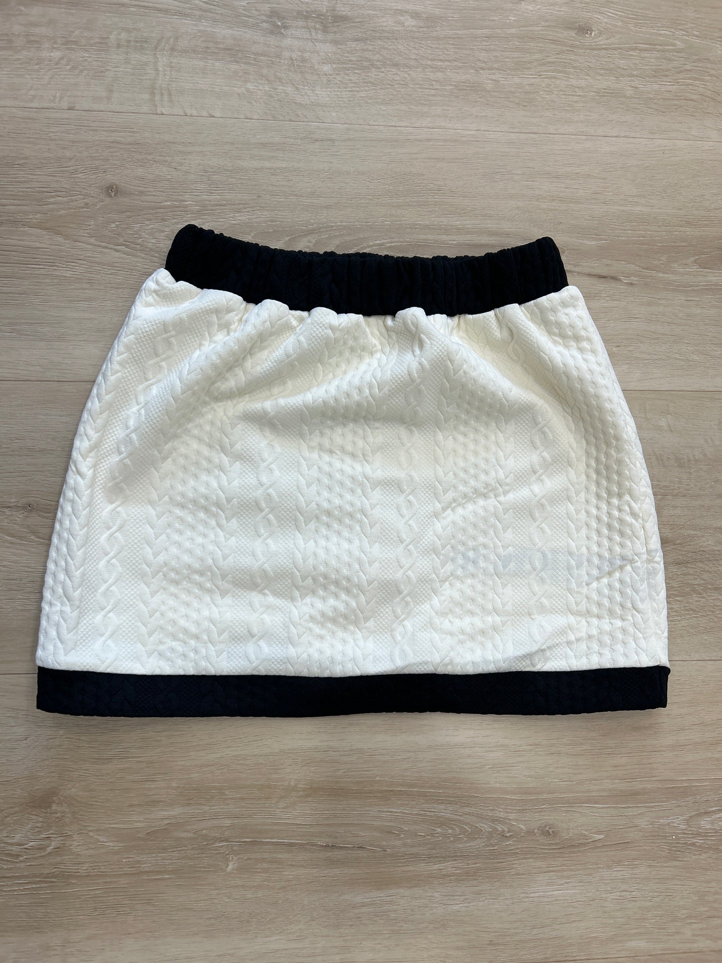 Black and White Skort Set