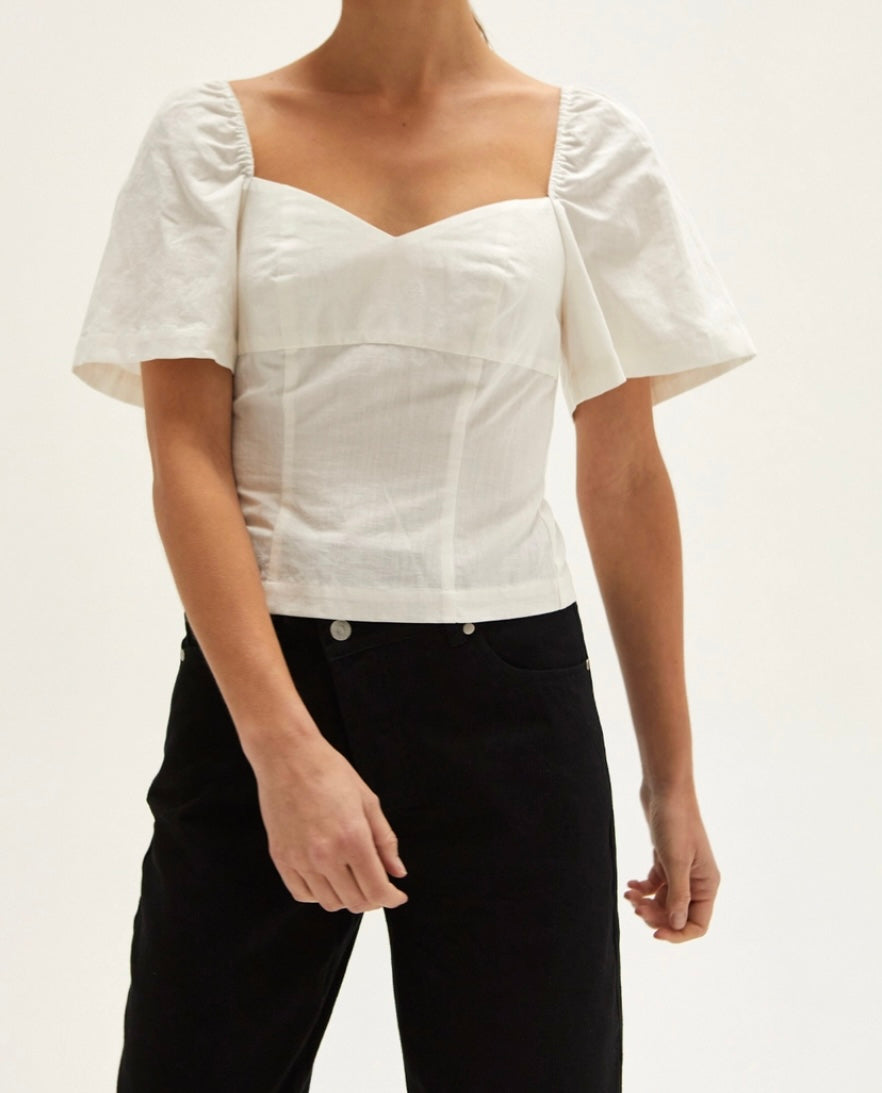 Ivory Backless Top