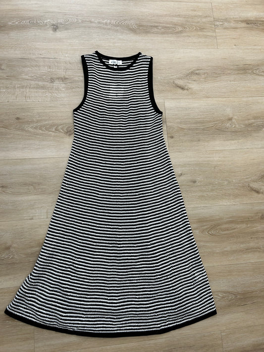 Black and White Knit Dress