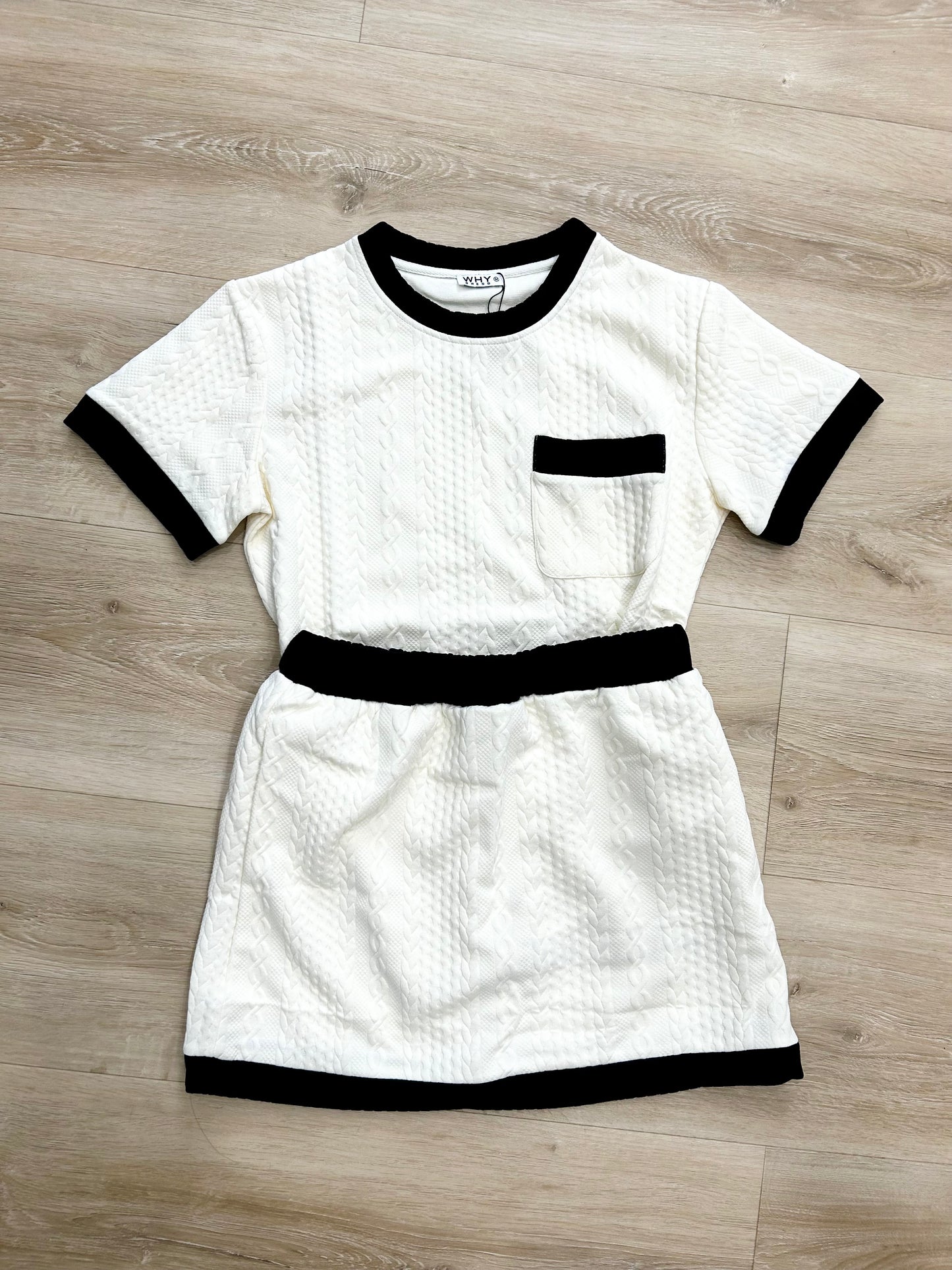 Black and White Skort Set