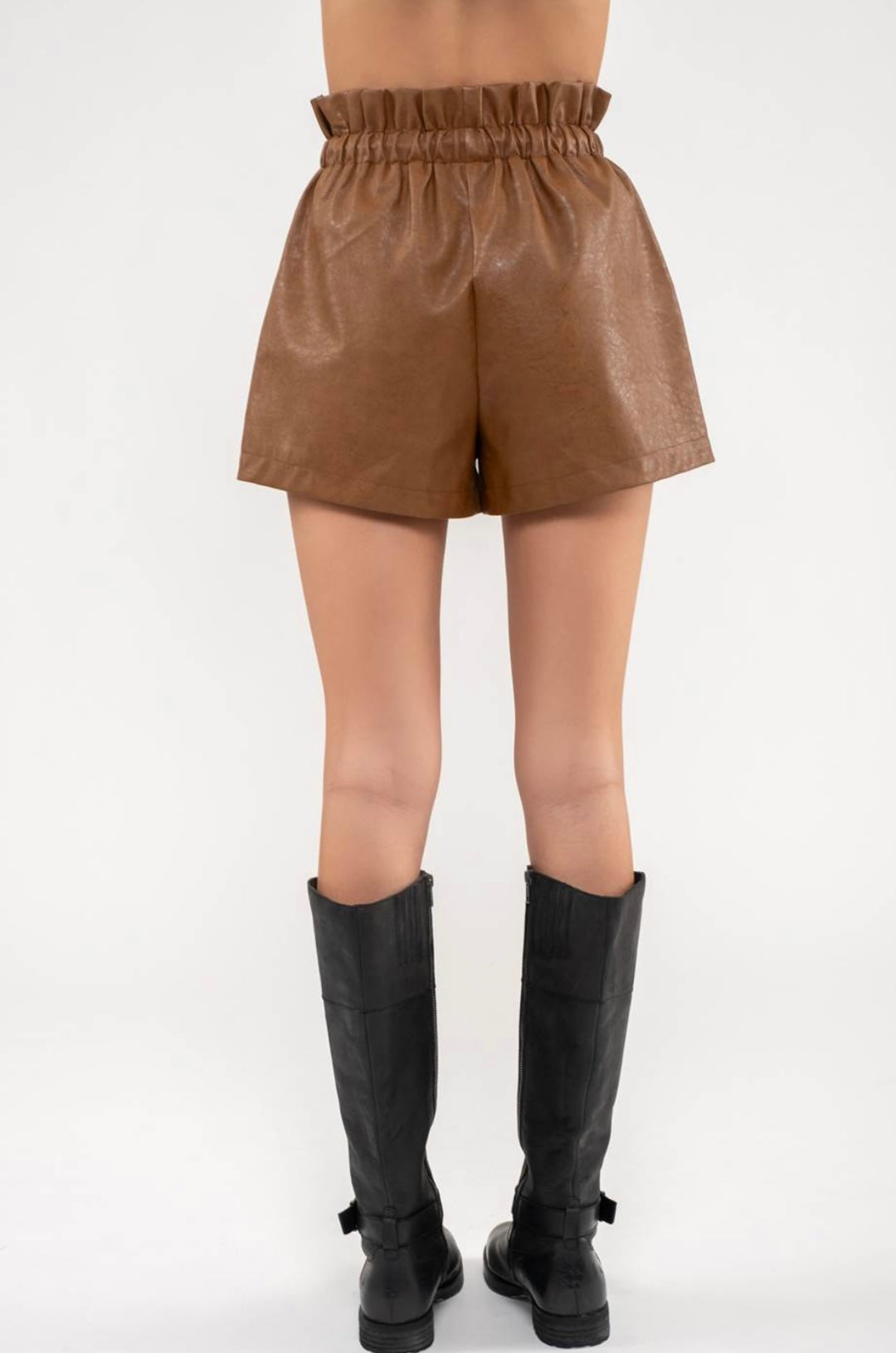 Faux Leather Shorts